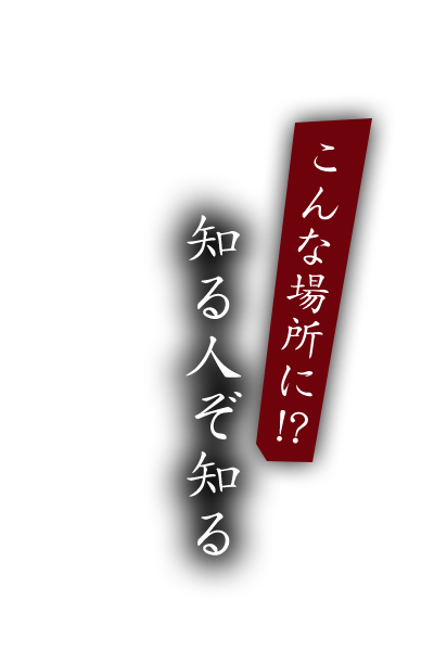 こんな場所に！？知る人ぞ知る